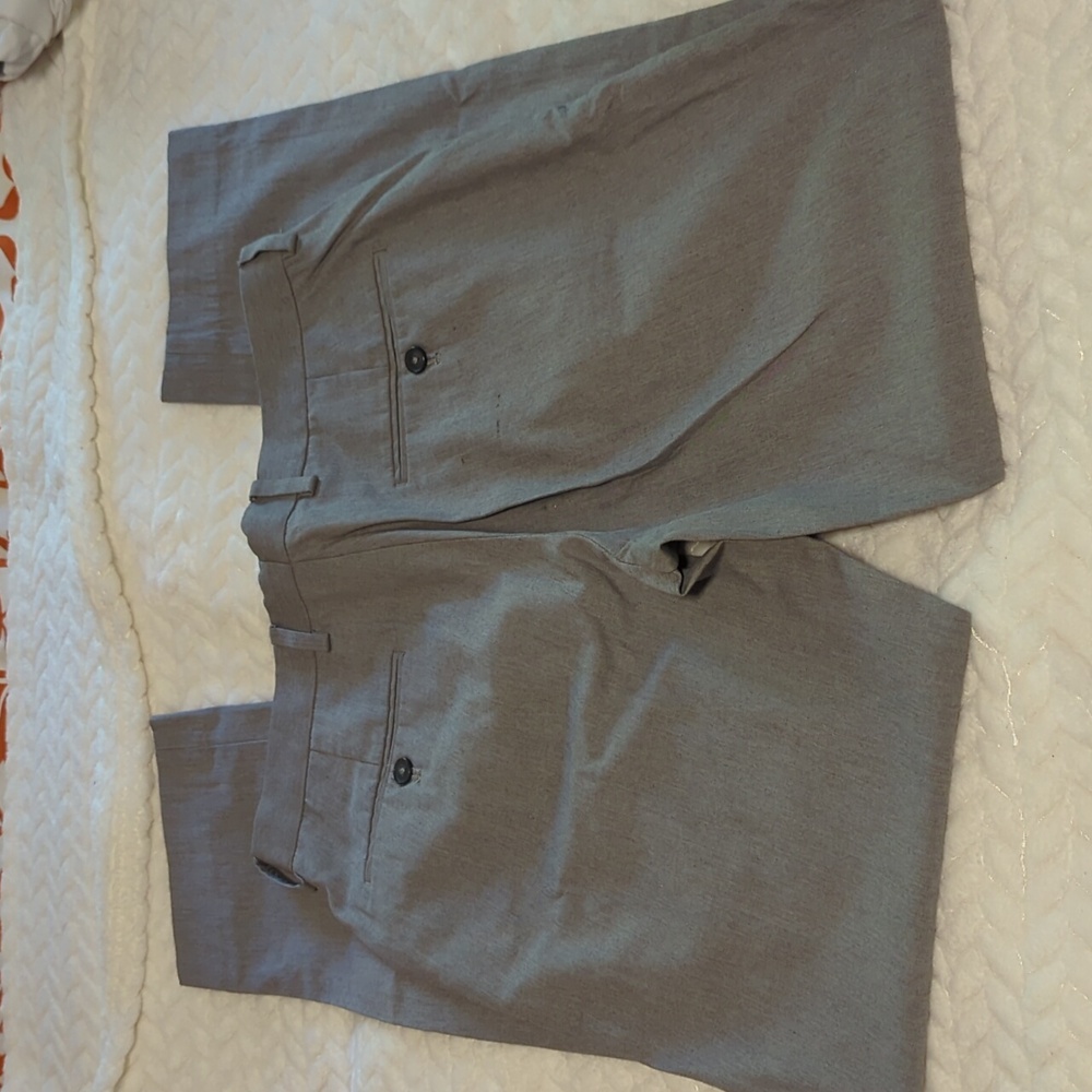Express Men's Khaki Dress Chinos in Light Gray
